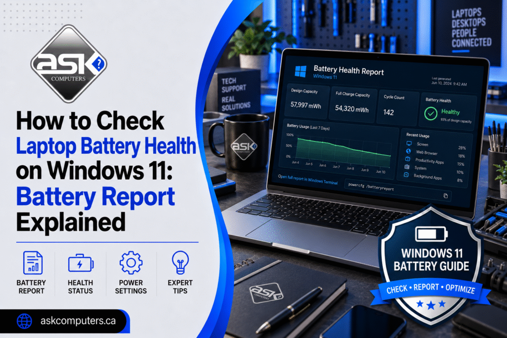 How to Check Laptop Battery Health on Windows 11: Battery Report Explained